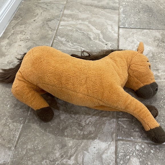 Dreamworks Spirit Horse Brown Plush Large Laying Down 2018 - Picture 3 of 10